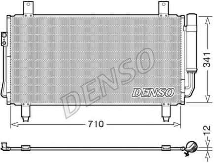 DCN45006 DENSO Конденсер кондиционера