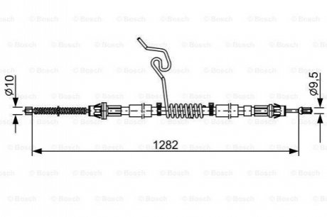 1 987 482 462 BOSCH Трос ручного гальма