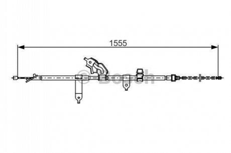 1 987 482 221 BOSCH Трос ручного гальма