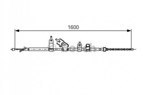 1 987 477 090 BOSCH Трос ручного гальма