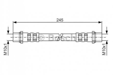 1 987 476 904 BOSCH Шланг гальмівний