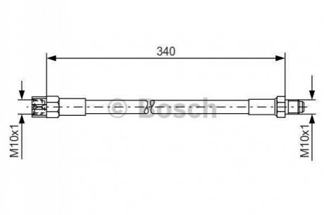 1 987 476 129 BOSCH Шланг тормозной