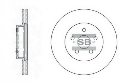 SD4001 Hi-Q (SANGSIN) Диск гальмівний