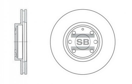 SD3012 Hi-Q (SANGSIN) Диск гальмівний