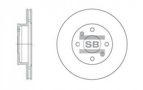 SD2010 Hi-Q (SANGSIN) Диск гальмівний