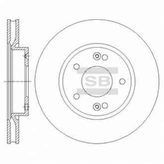 SD1074 Hi-Q (SANGSIN) Диск гальмівний