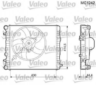 733062 Valeo Радиатор