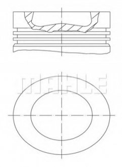 028 PI 00100 002 MAHLE / KNECHT Поршень