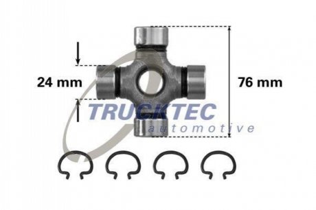 02.34.004 TRUCKTEC Крестовина кардана