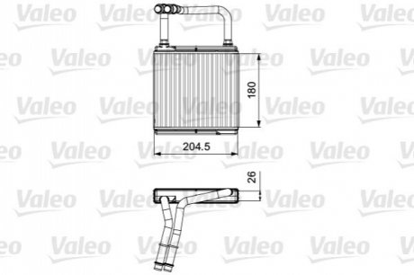 811526 Valeo Радиатор (теплообмінник) опалення салону