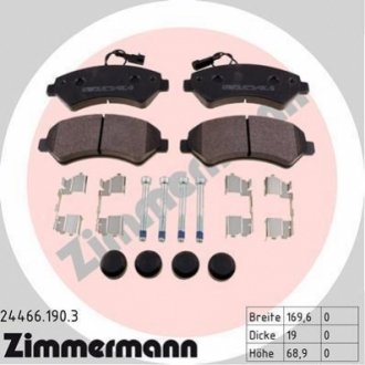 24466.190.3 ZIMMERMANN Комплект гальмівних колодок