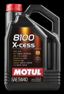 102870 MOTUL Олива моторна Motul 8100 X-cess Gen2 5W-40, 5л.