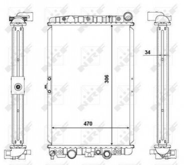 56123 NRF Радиатор охолоджування