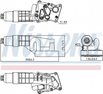 91197 NISSENS Радиатор маслянный