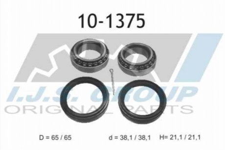 10-1375 IJS GROUP Підшипник маточини (комплект)