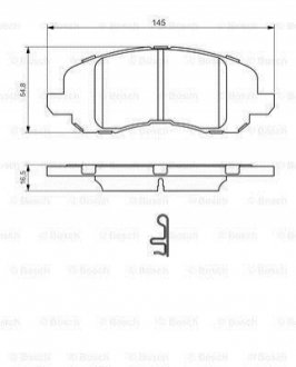 0986494575 BOSCH Колодки тормозные