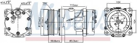 89160 NISSENS Компресор кондиционера