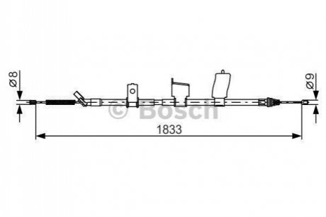 1 987 482 340 BOSCH Трос ручного гальма