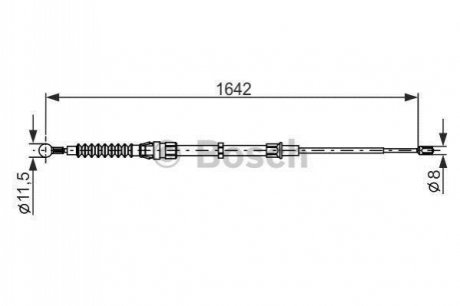 1 987 482 267 BOSCH Трос ручного гальма