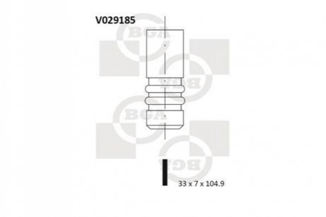 V029185 BGA Клапан двигателя