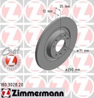 180.3028.20 ZIMMERMANN Диск гальмівний