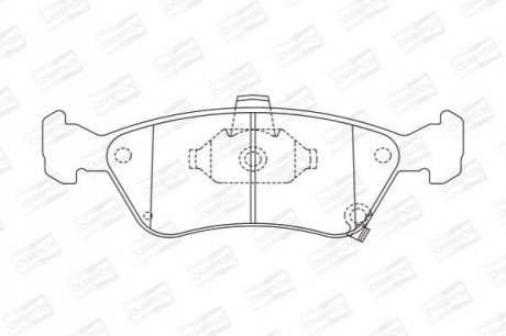 572400CH CHAMPION Колодки тормозные дисковые передні Toyota Avensis (97-03) (572400CH) CHAMPION