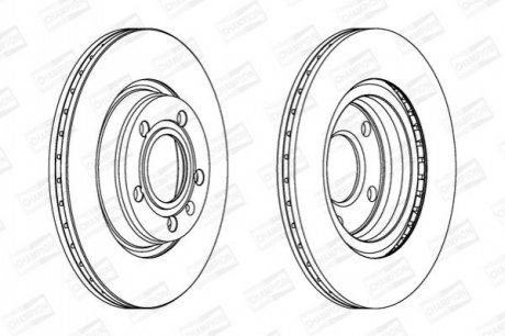 562060CH CHAMPION Диск тормозной передний (кратно 2шт.) Audi A4 (94-08)