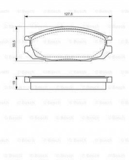 0986461133 BOSCH Гальмівні колодки, дискові