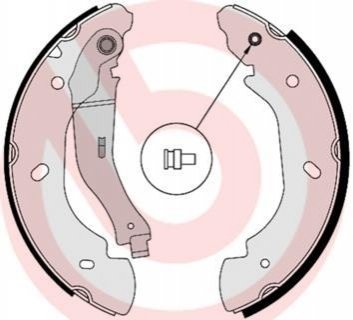 S24 538 BREMBO Гальмівні колодки барабанні