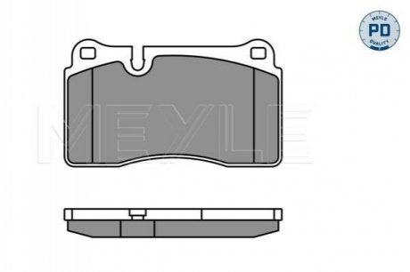 025 240 9817/PD MEYLE Комплект гальмівних колодок з 4 шт. дисків