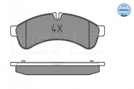 025 292 3122 MEYLE Комплект гальмівних колодок з 4 шт. дисків
