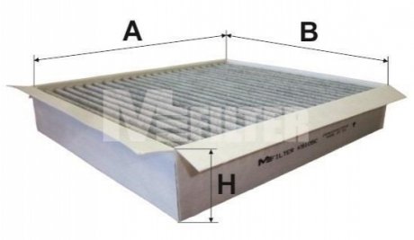 K 9105C M-FILTER Фильтр салону MB W163 98- (вугільний)