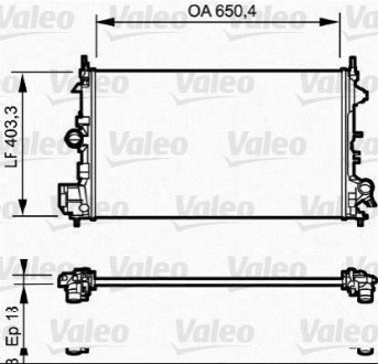 734981 Valeo Радіатор системи охолодження