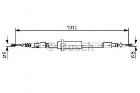 1 987 482 318 BOSCH Трос ручного гальма