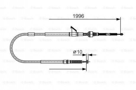 1 987 482 068 BOSCH Трос ручного гальма