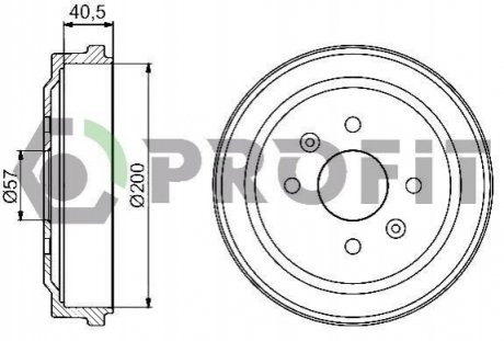 5020-0005 PROFIT Барабан гальмівний