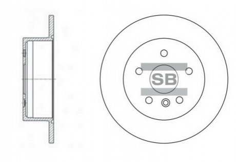 SD4016 Hi-Q (SANGSIN) Диск гальмівний