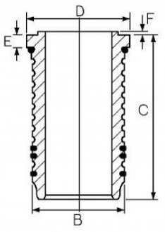 14-676420-00 GOETZE Гільза циліндра