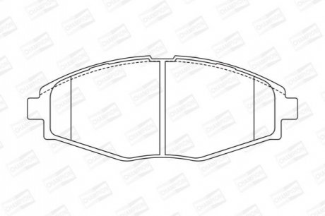 572402CH CHAMPION Колодки тормозные дисковые передние Daewoo Lanos, Matiz/Chery QQ (572402CH) CHAM