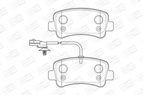 573359CH CHAMPION Колодки тормозные дисковые задні Renault Master III (10-)/Opel Movano (10-) (57