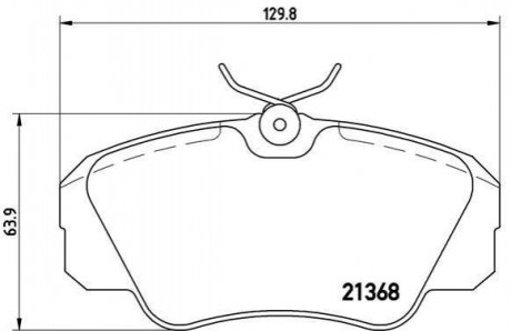 P59 016 BREMBO Гальмівні колодки дискові