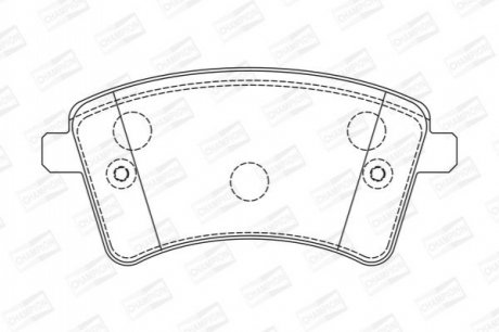 573284CH CHAMPION Колодки тормозные дисковые передні MB Citan (12-21)/Renaul Kangoo (08-) (573284