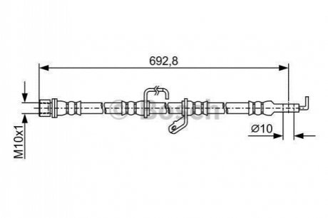 1987481921 BOSCH Гальмівний шланг