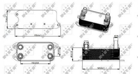 31275 NRF Радіатор оливний