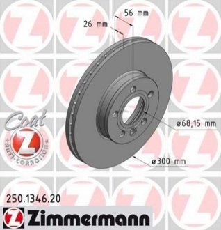 250.1346.20 ZIMMERMANN Диск гальмівний