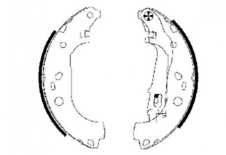 8DB355002-781 HELLA Гальмівні колодки зад. Doblo 05>09