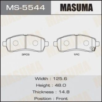 MS5544 MASUMA Колодка тормозная (MS5544) MASUMA