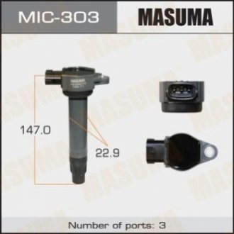 MIC303 MASUMA Катушка зажигания (MIC303) MASUMA