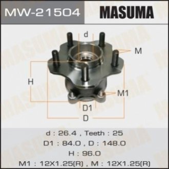 MW21504 MASUMA Ступица колеса (MW21504) MASUMA