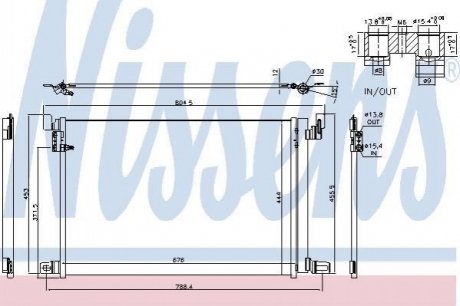 940685 NISSENS Конденсер AUDI A 8 / S 8 (4N) (17-) 55 TFSI